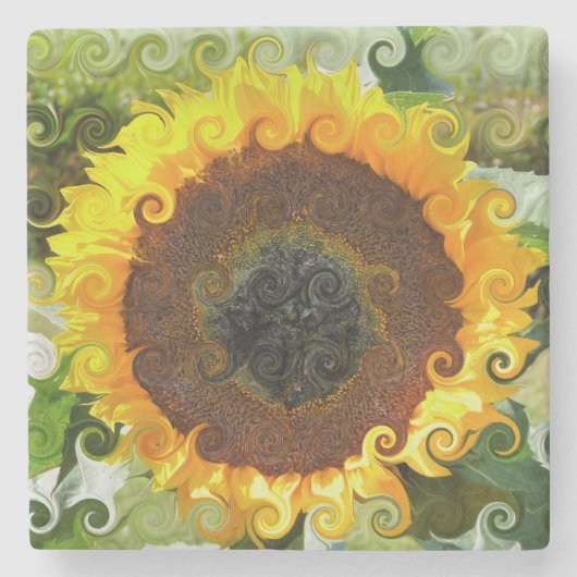 SUNFLOWER STEINUNTERSETZER (Vorderseite)
