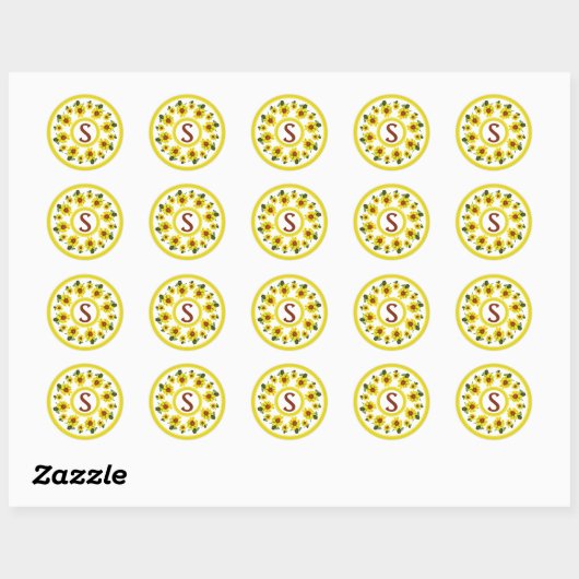 Sunflower Sticker (Blatt)