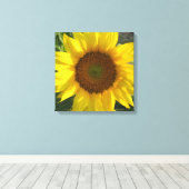 Sunflower Stretched Canvas Print Leinwanddruck (Insitu (Holzboden))