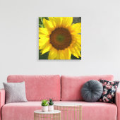 Sunflower Stretched Canvas Print Leinwanddruck (Insitu (Wohnzimmer))