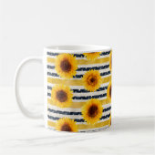 Sunflower Stripes Navy & Yellow  Kaffeetasse (Links)