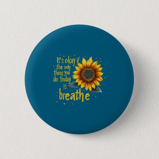 Sunflower Suicide Awareness  Button (Vorderseite)