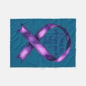 Sunflower Suicide Awareness Fleecedecke (Vorderseite (Horizontal))