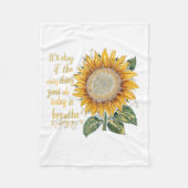 Sunflower Suicide Awareness Fleecedecke (Vorderseite)