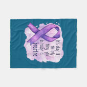 Sunflower Suicide Awareness  Fleecedecke (Vorderseite (Horizontal))