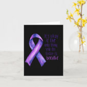 Sunflower Suicide Awareness  Karte (Gelbe Blume)