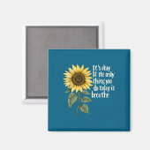 Sunflower Suicide Awareness Magnet (Vorderseite/Rückseite)