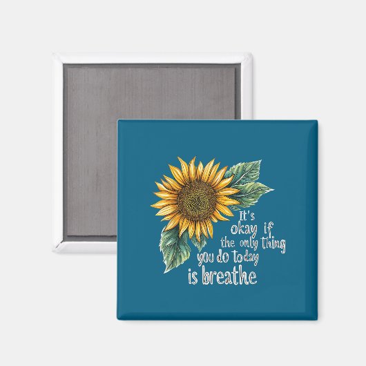 Sunflower Suicide Awareness  Magnet (Vorderseite/Rückseite)