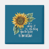 Sunflower Suicide Awareness  Magnet (Vorne)