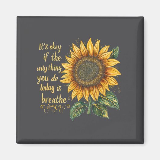 Sunflower Suicide Awareness  Magnet (Vorne)