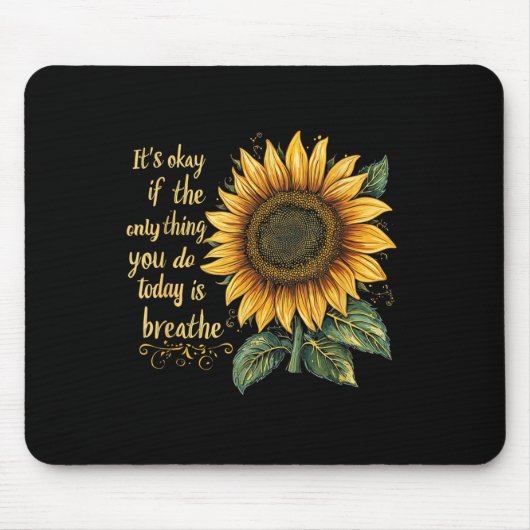 Sunflower Suicide Awareness  Mousepad (Vorne)