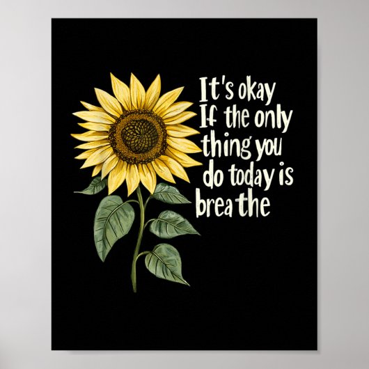 Sunflower Suicide Awareness  Poster (Vorne)