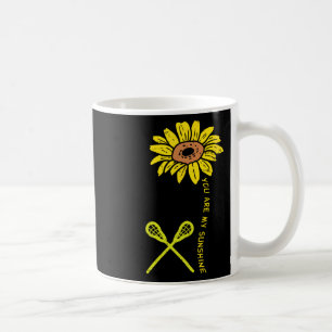 Sunflower Sunshine Lacrosse Lax Player Goalie Men Kaffeetasse