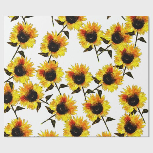 Sunflower Symphony Geschenkpapier (Flach)