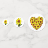 Sunflower Table Confetti Konfetti (Rückseiten)
