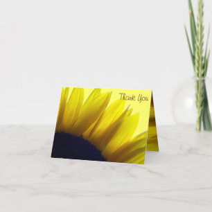 Sunflower Thank You Cards (Blank Inside) Dankeskarte