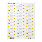 Sunflower Themed Return Stickers (Vorne)