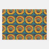 Sunflower Tiles Trio Geschenkpapier Set (Vorderseite 2)