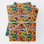 Sunflower Tiles Trio Geschenkpapier Set (Beispiel)