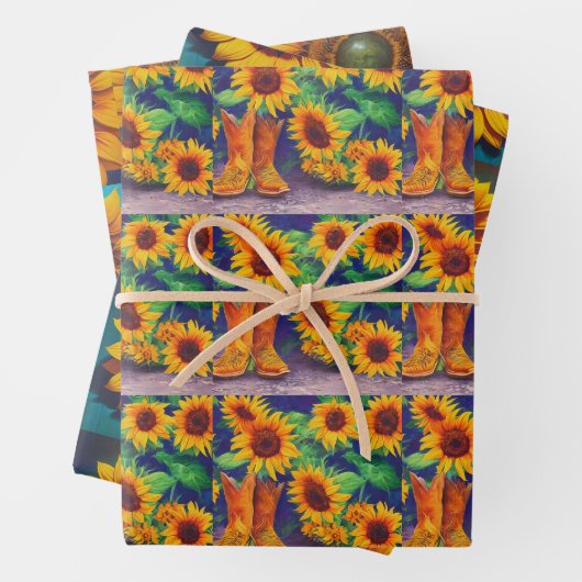 Sunflower Tiles Trio Geschenkpapier Set (Beispiel)