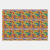 Sunflower Tiles Trio Geschenkpapier Set (Vorderseite)