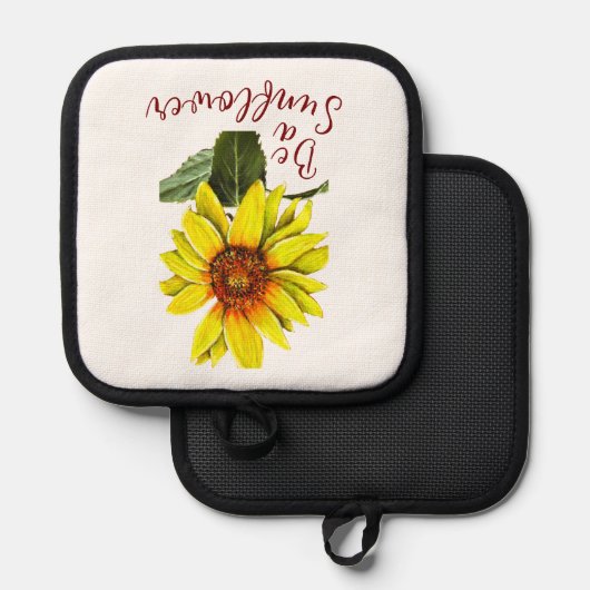 Sunflower Topflappen (Vorderseite/Rückseite)