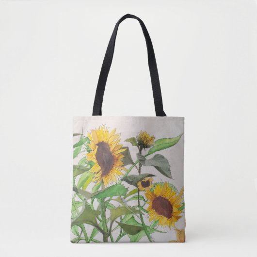 SunFlower Tote Bag Tasche (Vorderseite)
