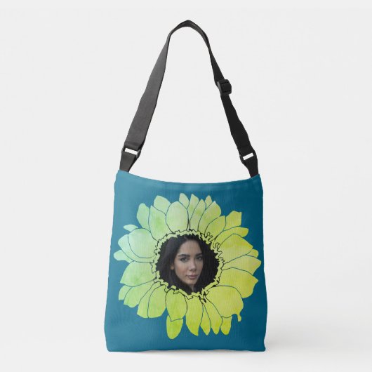 Sunflower Tote Bag Tragetaschen Mit Langen Trägern (Vorderseite)