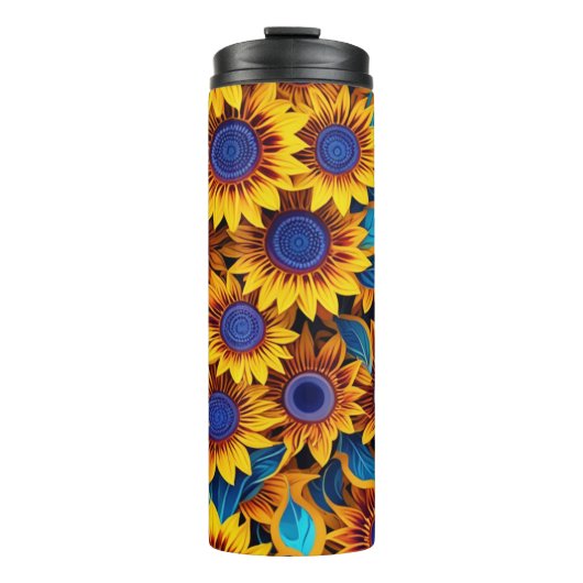 Sunflower Travel Mug Thermosbecher (Vorderseite)