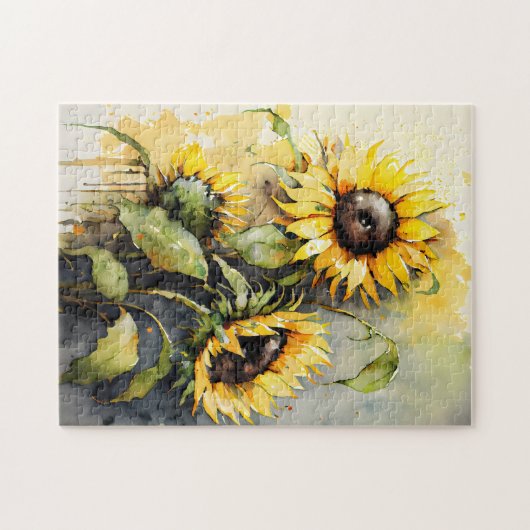 Sunflower Trio Puzzle (Horizontal)
