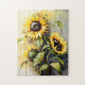 Sunflower Trio Puzzle (Vertikal)