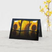 Sunflower Tryptych Card Karte (Gelbe Blume)