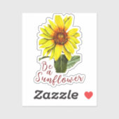 Sunflower Vinyl Sticker (Blatt)