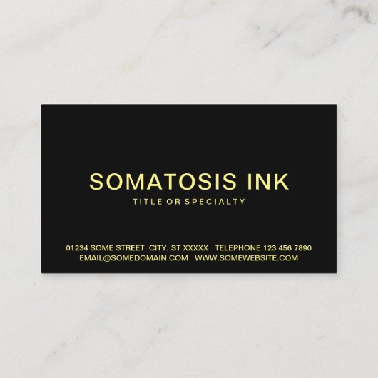 SUNFLOWER VISITENKARTE (Rückseite)