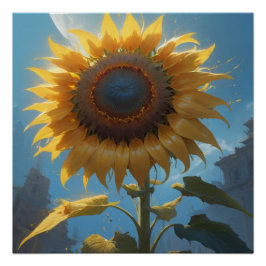 sunflower wall art poster