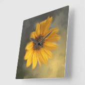 Sunflower wall clock quadratische wanduhr (Winkel)
