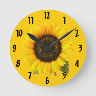 Sunflower Wall Clock Runde Wanduhr