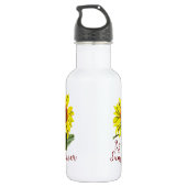 Sunflower Water Bottles Edelstahlflasche (Rückseite)