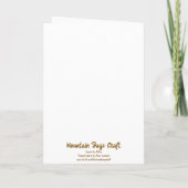 Sunflower watercolor customizable greeting card karte (Rückseite)