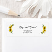Sunflower watercolor daisy wildflower wedding (Insitu)