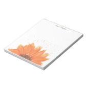 Sunflower Watercolor  Notizblock (Rotiert)