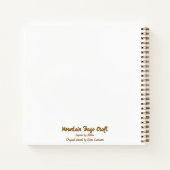 Sunflower watercolor spiral lined notebook notizblock (Rückseite)