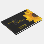 Sunflower Wedding Gästebuch (Ecke)