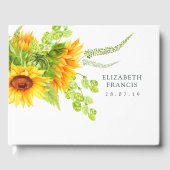 Sunflower Wedding Gästebuch (Vorderseite)