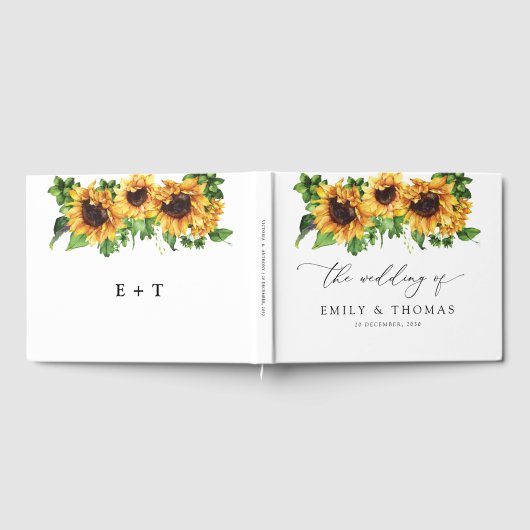 Sunflower Wedding Gästebuch (Voll)
