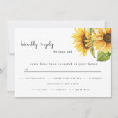 Sunflower wedding RSVP Save The Date (Vorderseite)