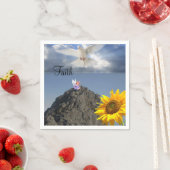 Sunflower White Dove Angel Paper Napkins Serviette (Beispiel)