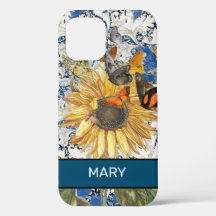 SUNFLOWER WILLIAM MORRIS iPhone 12 FALL DIY NAME