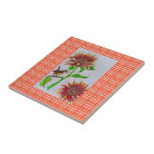 Sunflower Wren Tile Fliese (Seite)
