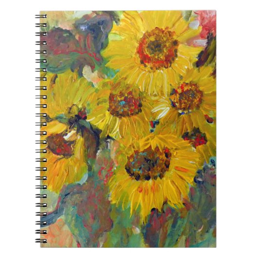 sunflower writing pad notizblock (Vorderseite)